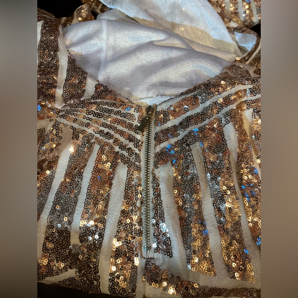 Pretty Gold Jumpsuit - Picture 15 of 16